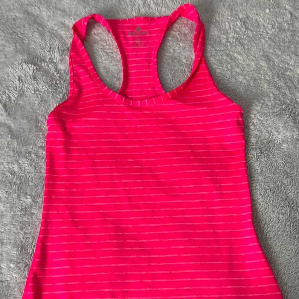 Women's Pink Striped Tank Top
